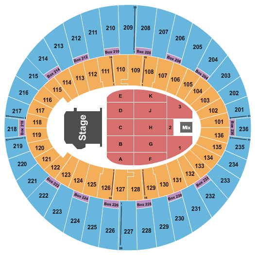 The Kia Forum ALTer EGO Seating Chart